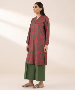 Fashion Sapphire Printed Arabic Lawn Shirt