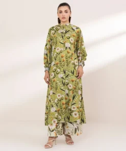 Clearance Sapphire Printed Arabic Lawn Shirt