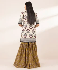 Clearance Sapphire Printed Arabic Lawn Shirt