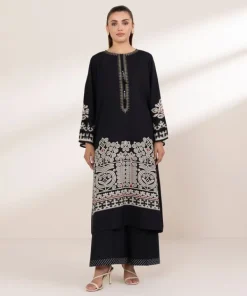 Outlet Sapphire Printed Arabic Lawn Shirt