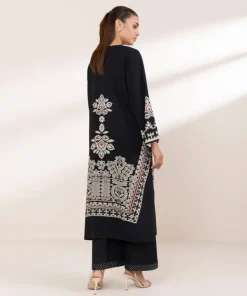 Outlet Sapphire Printed Arabic Lawn Shirt