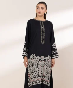 Outlet Sapphire Printed Arabic Lawn Shirt