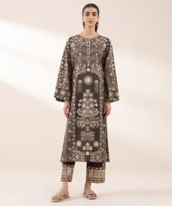 Outlet Sapphire Printed Blended Lawn Shirt
