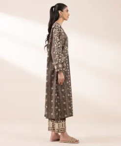 Outlet Sapphire Printed Blended Lawn Shirt