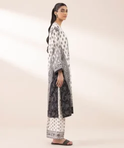 Fashion Sapphire Printed Blended Lawn Shirt