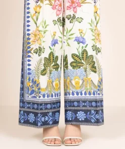 Best Sapphire Printed Cambric Culottes White