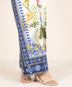 Best Sapphire Printed Cambric Culottes White