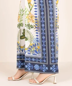 Best Sapphire Printed Cambric Culottes White