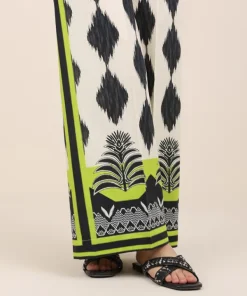 Online Sapphire Printed Cambric Culottes White