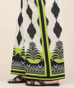 Online Sapphire Printed Cambric Culottes White