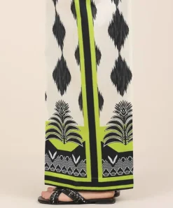 Online Sapphire Printed Cambric Culottes White