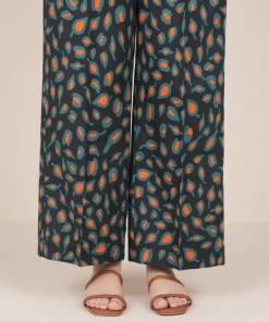 Hot Sapphire Printed Cambric Culottes