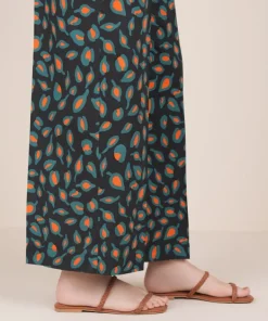 Hot Sapphire Printed Cambric Culottes