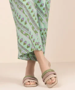 Online Sapphire Printed Cambric Culottes Green