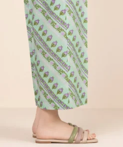 Online Sapphire Printed Cambric Culottes Green