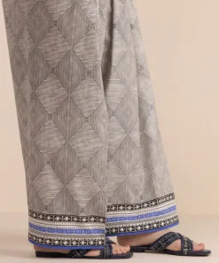 Sale Sapphire Printed Cambric Farshi Shalwar Grey