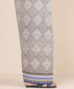 Sale Sapphire Printed Cambric Farshi Shalwar Grey