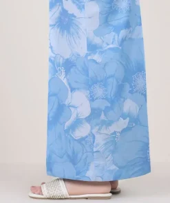 Clearance Sapphire Printed Cambric Flared Pants