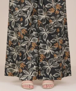 New Sapphire Printed Cambric Flared Pants