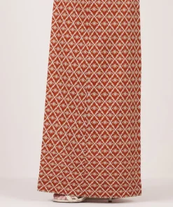 New Sapphire Printed Cambric Flared Pants