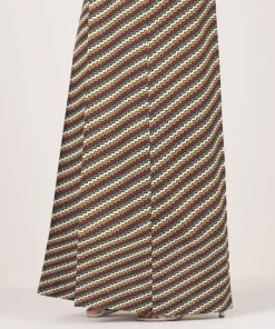Fashion Sapphire Printed Cambric Flared Pants