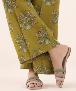 Online Sapphire Printed Cambric Flared Pants