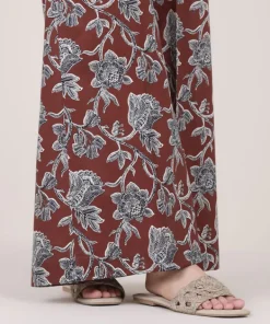 New Sapphire Printed Cambric Flared Pants