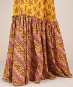 Best Sapphire Printed Cambric Gharara