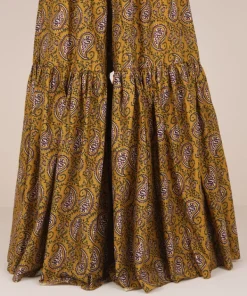 Sale Sapphire Printed Cambric Gharara