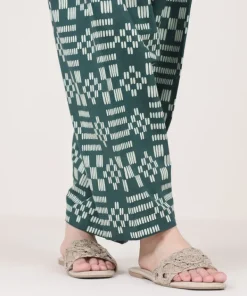 Fashion Sapphire Printed Cambric Shalwar