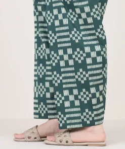 Fashion Sapphire Printed Cambric Shalwar