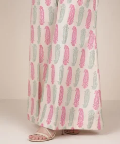 Hot Sapphire Printed Cambric Sharara