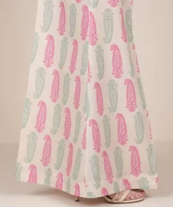 Hot Sapphire Printed Cambric Sharara