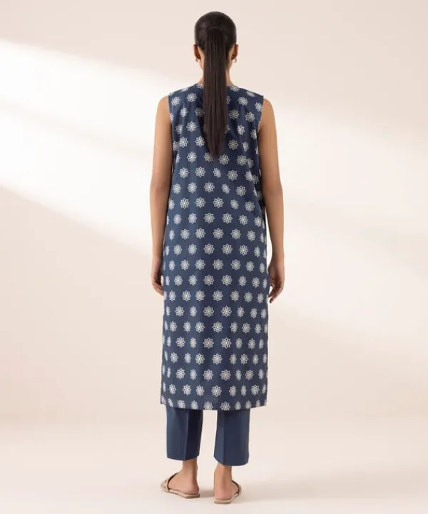 Hot Sapphire Printed Cambric Shirt