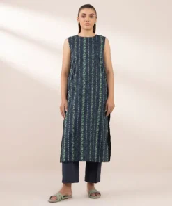 Fashion Sapphire Printed Cambric Shirt