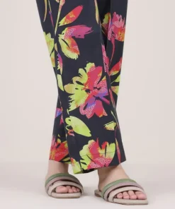 Discount Sapphire Printed Cambric Straight Pants