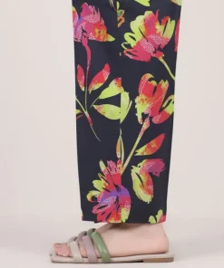 Discount Sapphire Printed Cambric Straight Pants