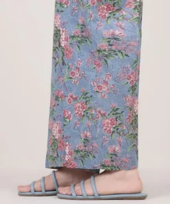 Outlet Sapphire Printed Cambric Straight Pants