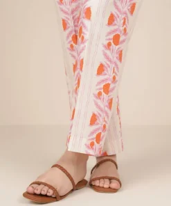 Sale Sapphire Printed Cambric Straight Pants