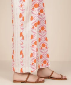Sale Sapphire Printed Cambric Straight Pants