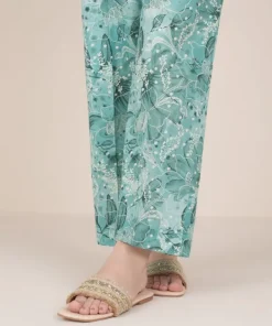 Best Sapphire Printed Cambric Straight Pants