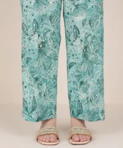Best Sapphire Printed Cambric Straight Pants
