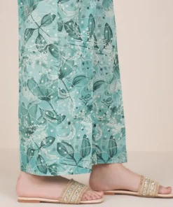 Best Sapphire Printed Cambric Straight Pants