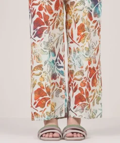 Sale Sapphire Printed Cambric Straight Pants