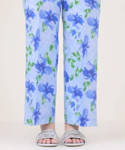Best Sapphire Printed Cambric Straight Pants