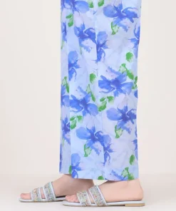 Best Sapphire Printed Cambric Straight Pants