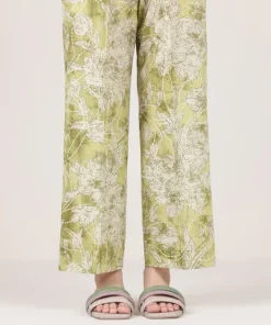 Discount Sapphire Printed Cambric Straight Pants