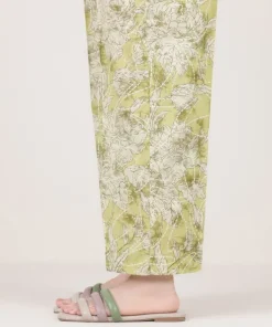 Discount Sapphire Printed Cambric Straight Pants