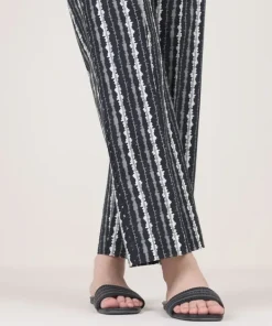 New Sapphire Printed Cambric Straight Pants