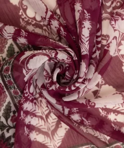 Online Sapphire Printed Chiffon Dupatta Pink